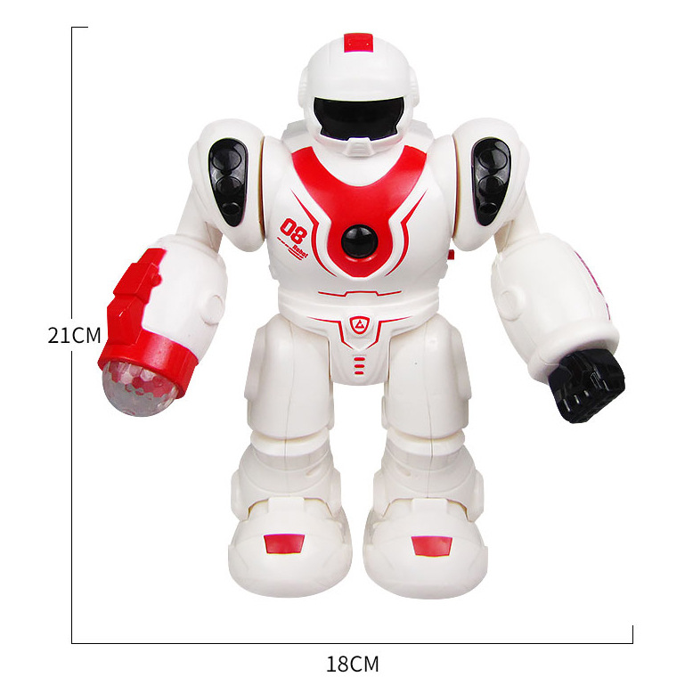 Robot eléctrico que cambia de color música ligera robot de baile móvil puesto de juguete para niños transfronterizos venta caliente