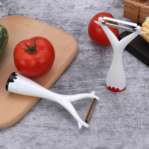 Manufacturer Direct Sales Stainless Steel Peeler Peeler Fruit and Vegetable Peeler Kitchen Small Tools Plastic Fruit Scooter