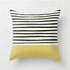 Polyester cushion cushion pattern yellow square geometric pattern cushion cover (excluding pillow core)