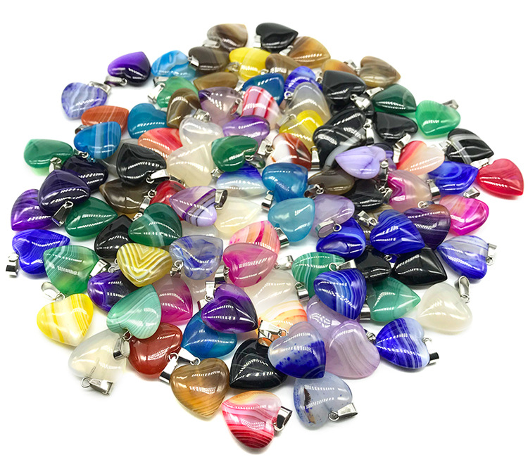 5g Weight Pendant Jewelry Making Type Agate Material Solid Color Pattern Satin Finish Polishing Design Classic Style Style Coffee, White, Purple, Red, Green, Blue, Yellow, Black Color Agate Solid Color Satin Pendant 16
