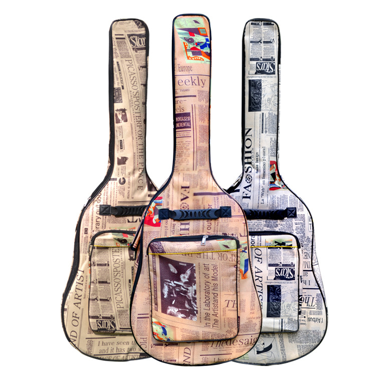 Decor Coloured drawing Newspaper national flag Sponge bag Guitar Pack 36 38 40 41 inch