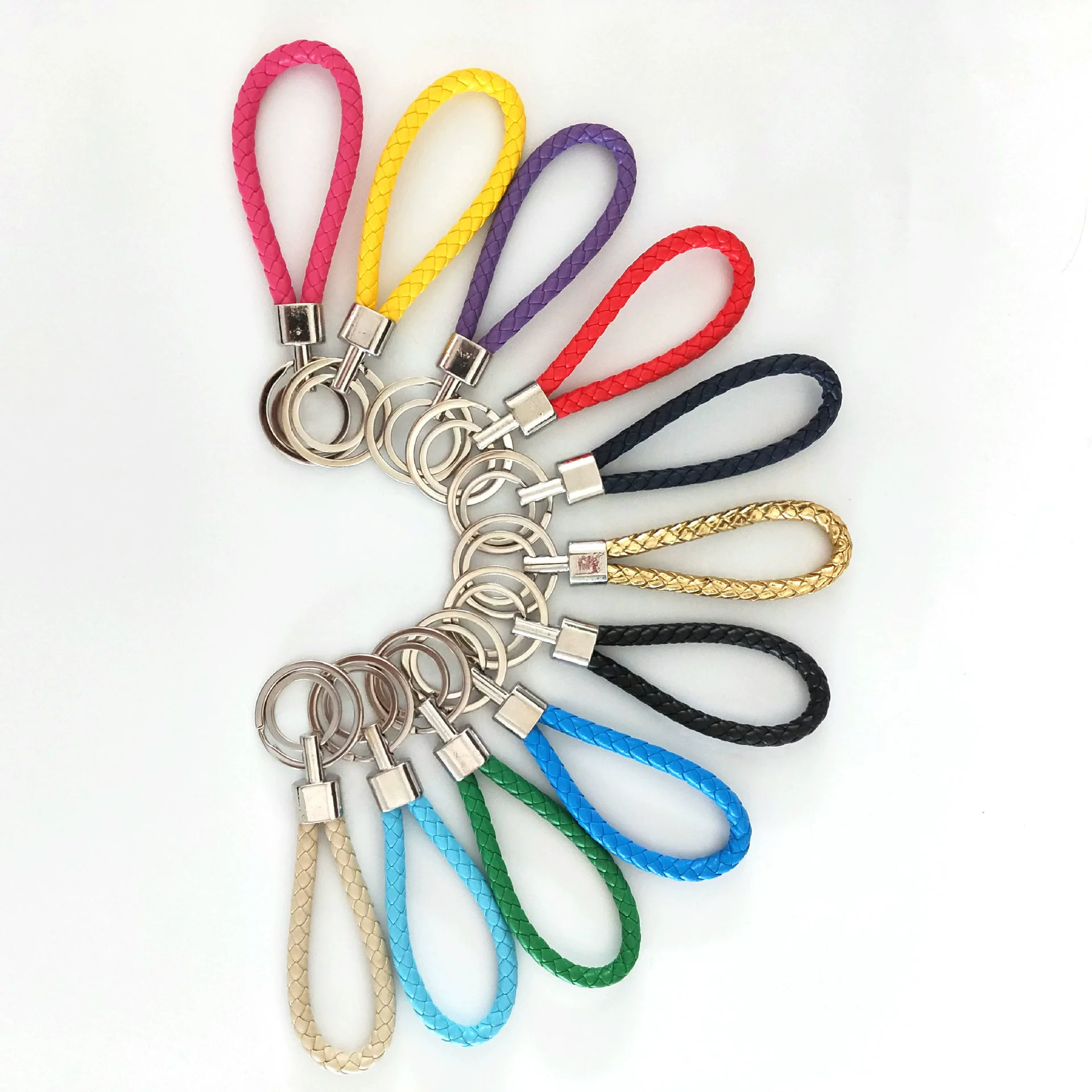 Woven keychain, polyurethane bag, pendant
