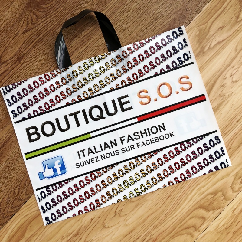 pe塑料袋定制 服装手提塑料袋 饰品胶袋 购物手提礼品袋定做工厂