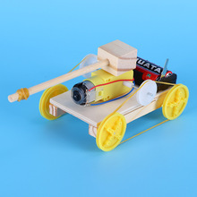新品科技小制作diy四驅坦克車 材料小發明學生科普模型套裝批發