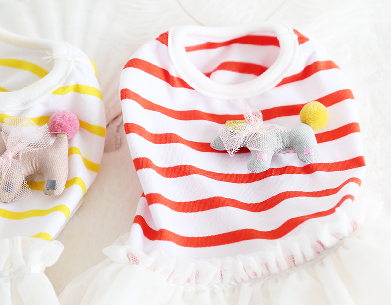 条纹小马纱纱裙