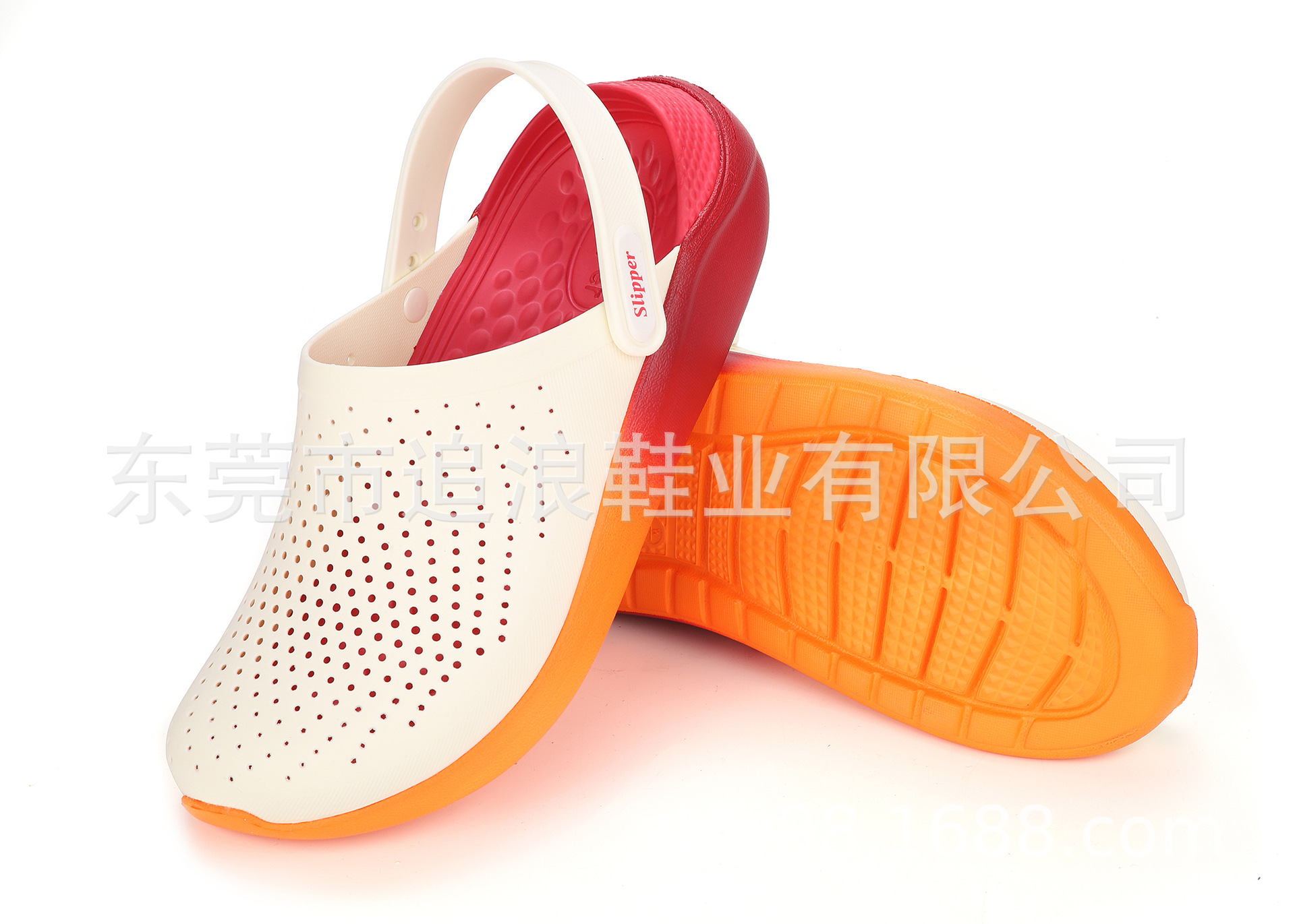 【源头工厂一件代发】洞洞鞋克骆格男士渐变防滑凉鞋情侣款沙滩鞋|ms