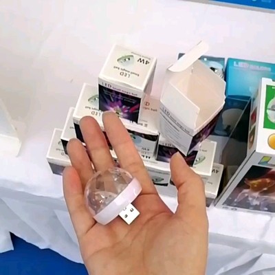抖音同款usb闪光灯炫彩自嗨灯声控节奏KTV舞台灯车载车充usb魔球|ru
