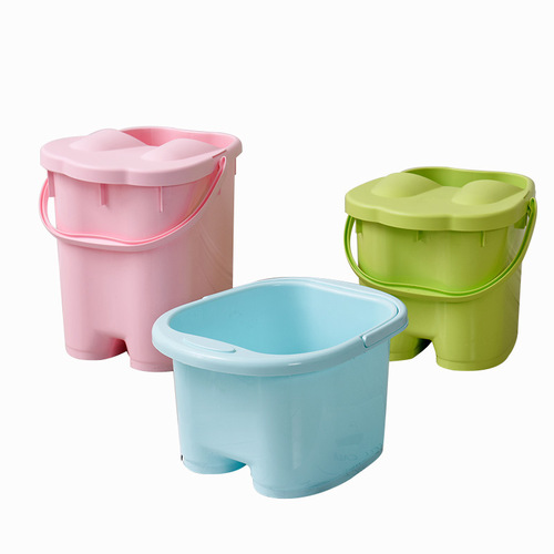 Manufacturer wholesale thickened foot bath bucket, plastic roller massage foot bath bucket, foot bath bucket, foot bath basin, portable foot bath basin
