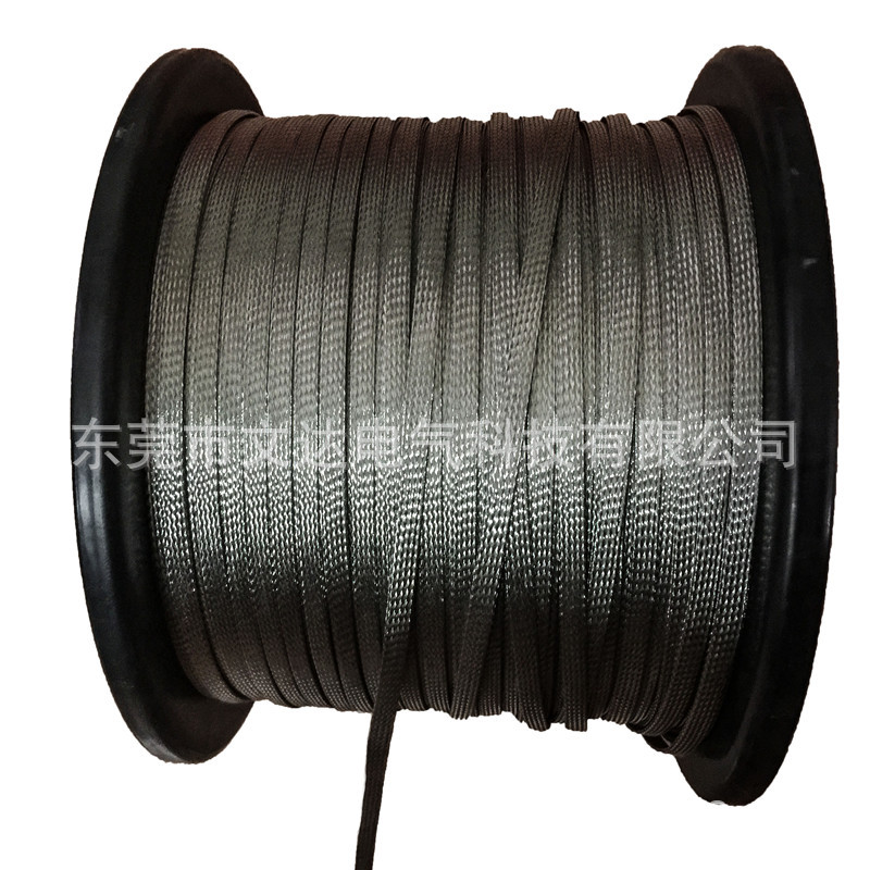 金属网2-30mm宽不锈钢编织带 304钢丝编织网 不锈钢屏蔽套管