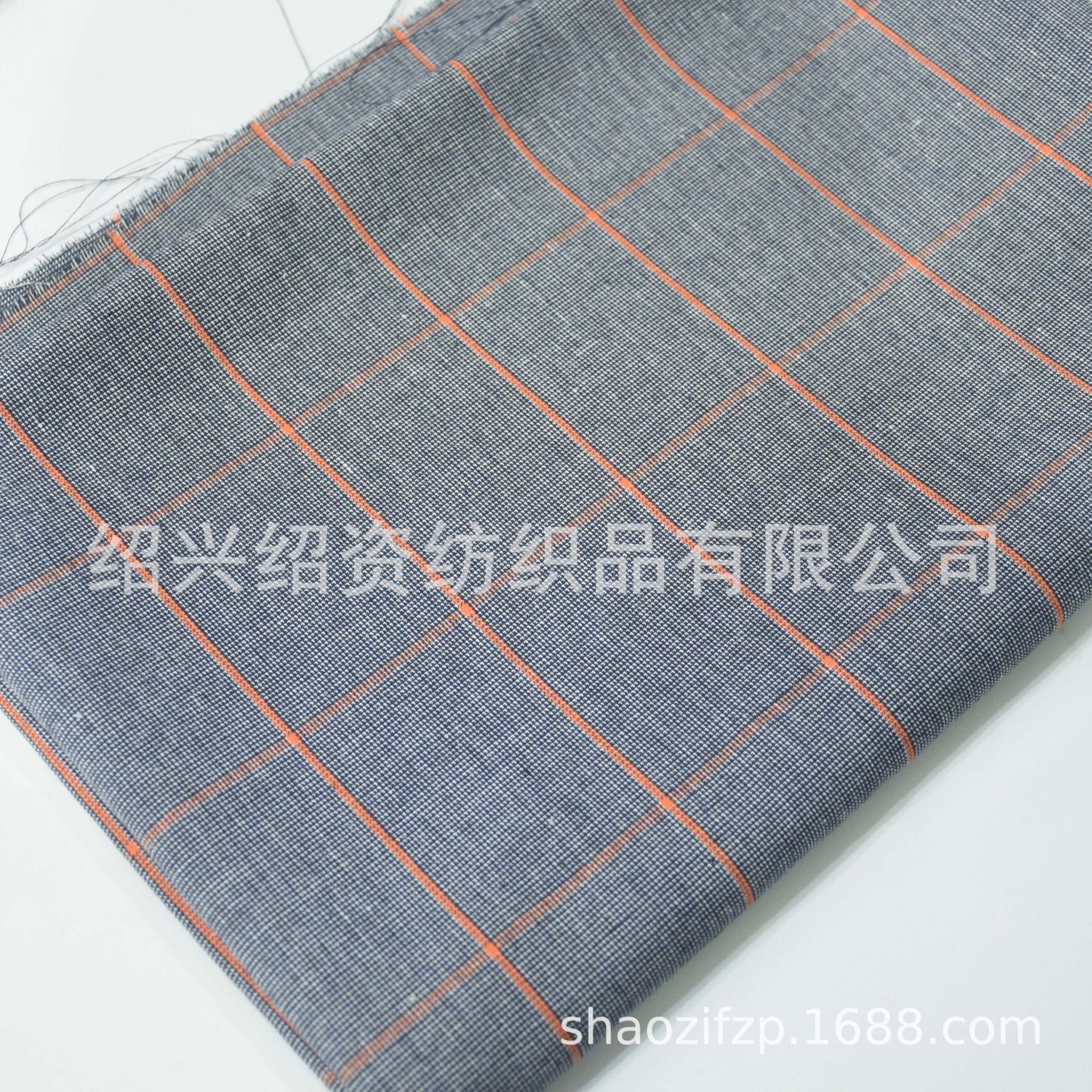 涤棉色织大格子衬衣裤子休闲外套鞋帽箱包面料