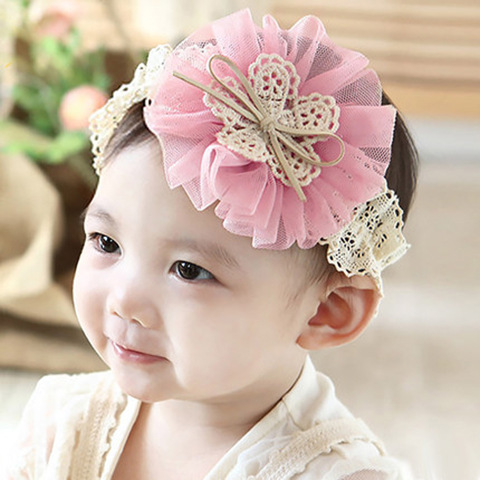 Kid's Sweet Flower Cloth Hair Band display picture 9