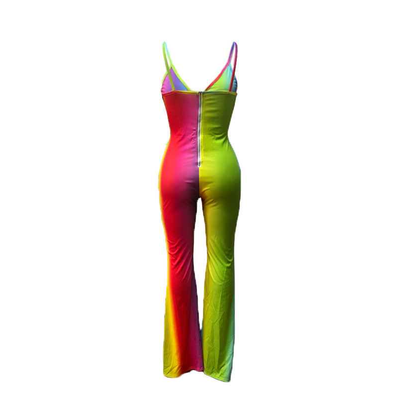 summer sexy stretch tie-dye jumpsuit nihaostyle clothing wholesale NSMYF68699