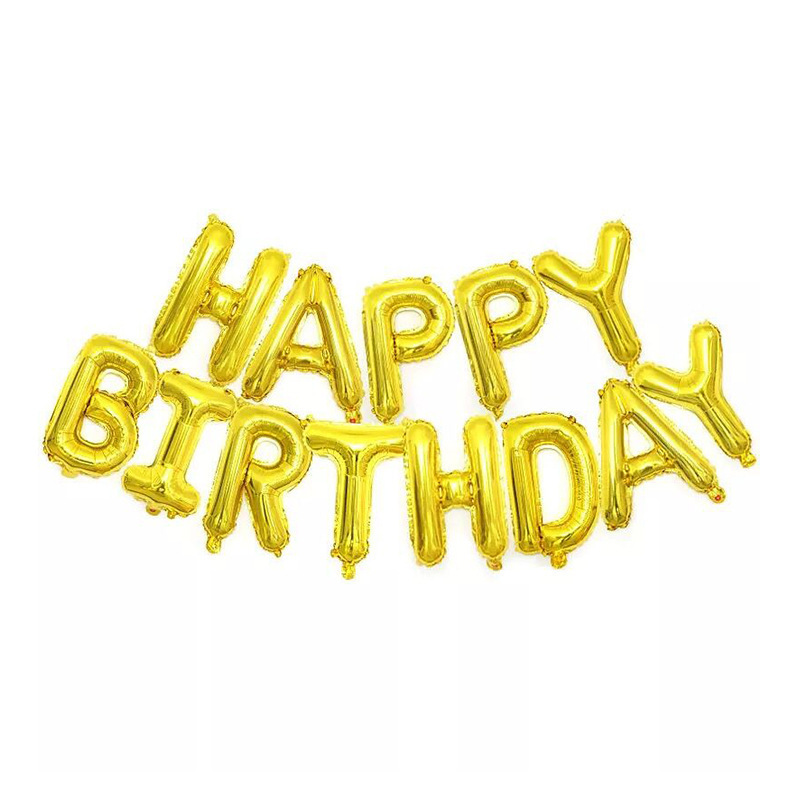 生日快乐气球 字母铝膜气球 派对用品 婚礼套装气球 生日气球套餐详情5