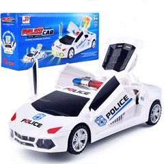 Best-selling electric 360-degree rotating skill opening alarm car automatic moving toy car street stall toy