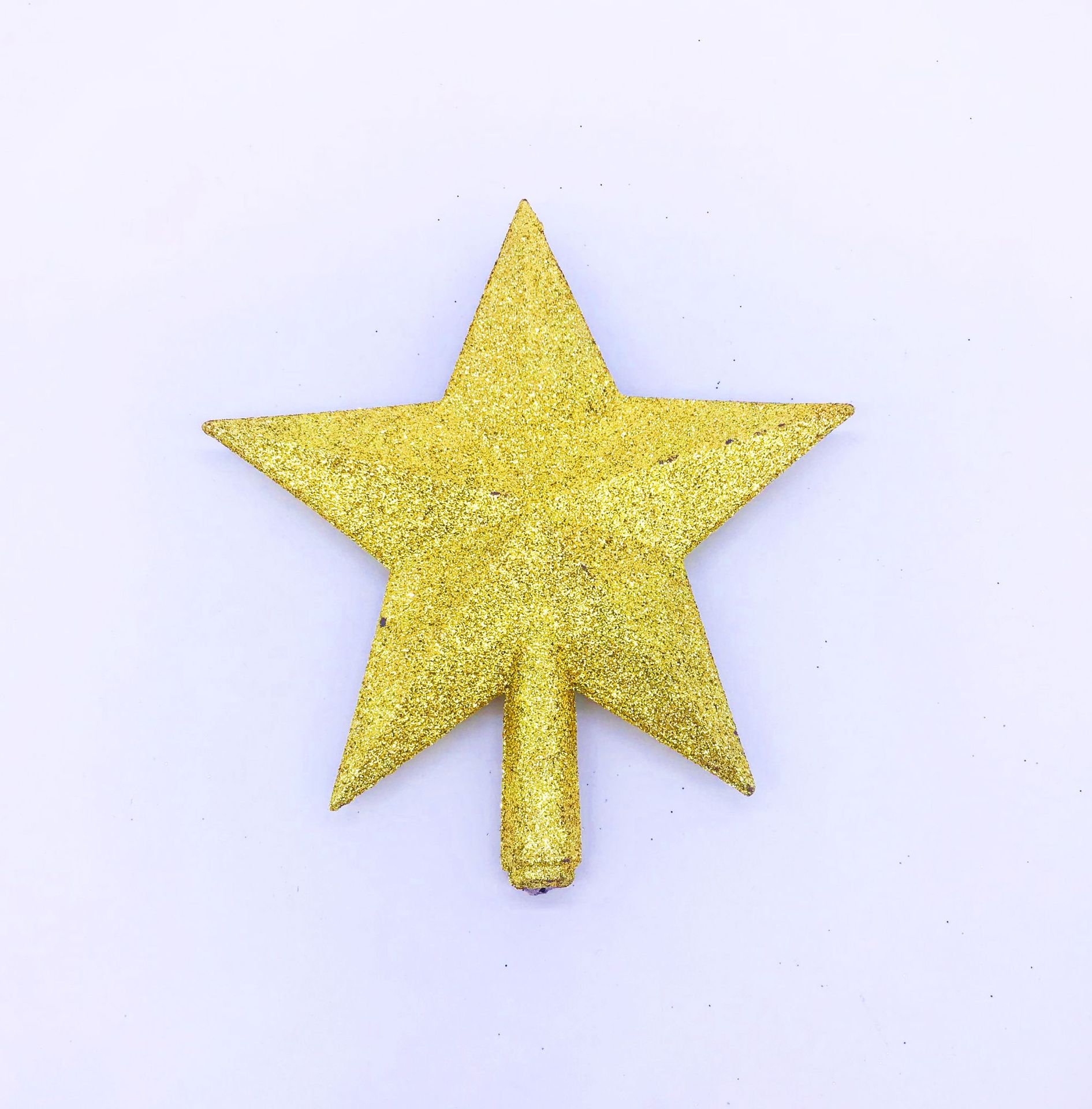 Navidad creativa decoración del árbol de Navidad estrella de cinco puntas 2021 Nueva decoración navideña árbol tridimensional estrella superior transfronteriza exclusiva