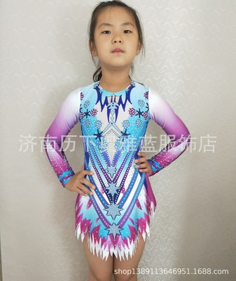 专业定制艺术体操服自由体操竞技健美操服表演服儿童比赛服新款女|ms