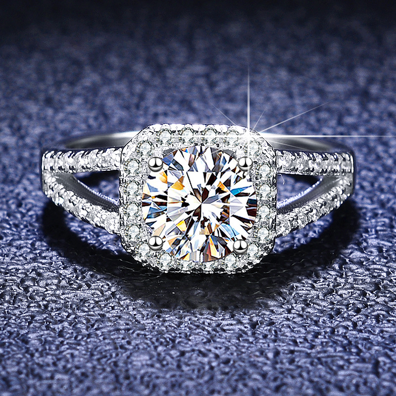 Rings Classification 1 Piece Quantity Zircon 925 Sterling Silver Rings Square Knot Rings