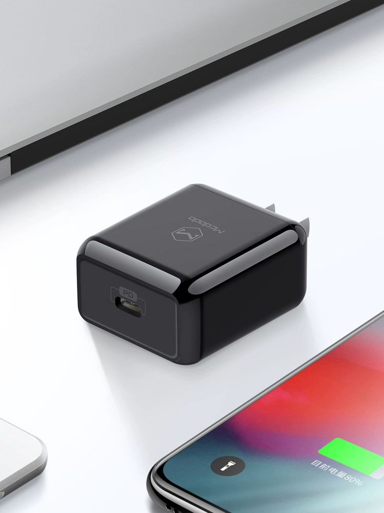 Быстро заряжающийся адаптер Macando PD с портом Type-C, быстрая зарядка совместим с Apple 8puls xs max