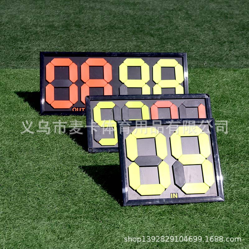 New outdoor football replacement board football scoreboard football number plate double-sided display 2 scoreboard