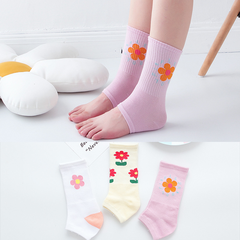 2019 new pattern cotton material ventilation lady solar system fresh Flower Socks Manufactor wholesale customized