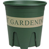 Plastic round resin, flowerpot for growing plants, increased thickness