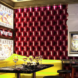 KTV墙纸 3d立体个性时尚闪光酒吧酒店花俏舞厅包厢主题房吊顶壁纸