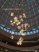 商場中庭吊飾新年大型美陳裝飾開業慶典天井空中吊頂燈光裝置工廠
