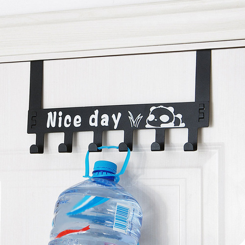Detachable nail-free traceless door back hook door back coat hook coat hook creative cartoon wall hanging door hanger