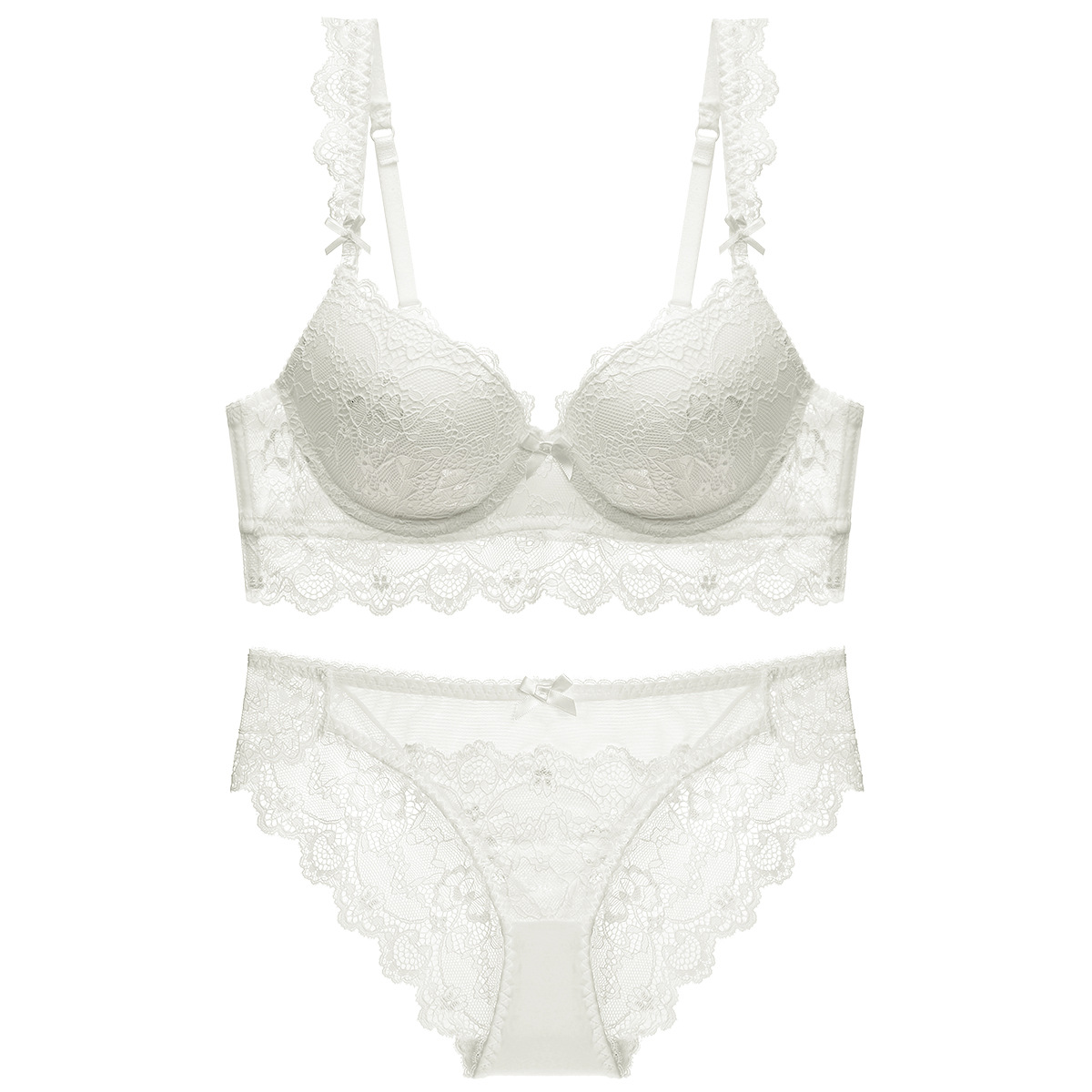 Ensemble soutien-gorge et culotte en dentelle pour femme_voghion.com