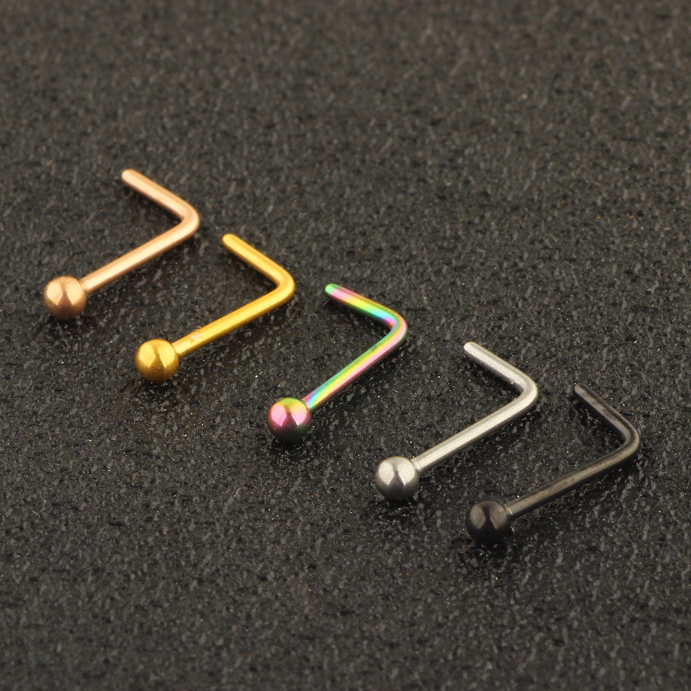 Fashion Geometric Metal Nose Studs 1 Piece display picture 2