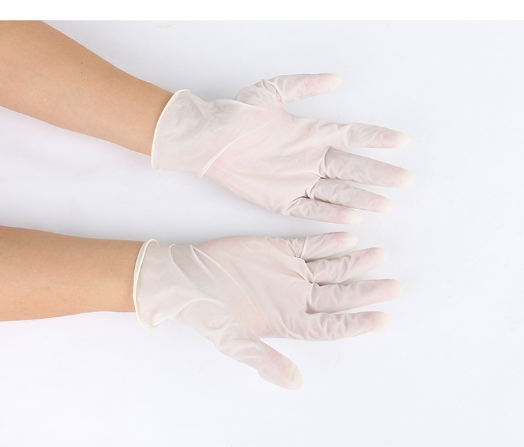 厂家批发一次性乳胶耐磨防静电手套白色橡胶劳保洗碗实验室手指套详情7