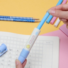小學生按動橡皮擦幼兒園兒童專用可愛卡通可伸縮2B創意筆式橡皮