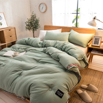 北欧纯色冬天被芯加厚春夏秋冬季学生宿舍单4-6-8斤双人空调被子|ms