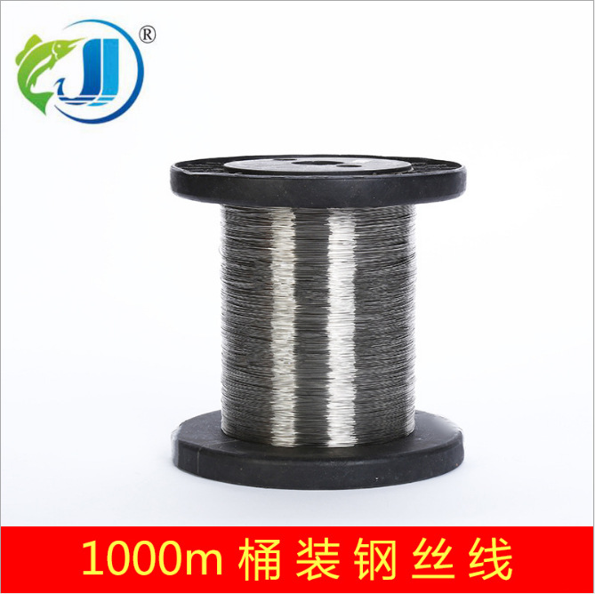 1000米桶装钢丝线1*7电梯放样线蜂框线切割捆扎Wire fishing wire