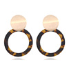 Fashionable accessory, acrylic earrings, set, European style, wholesale