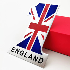 汽車個性車貼3D立體金屬貼中國俄羅斯德國國旗車身貼裝飾貼劃痕貼