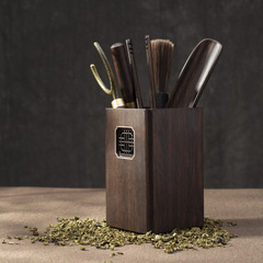 Factory Wholesale Black Sandalwood Tea Ceremony Six Gentlemen Handmade Fortune, Longevity, Happiness Tea Ceremony Set Home Gift Box Tea Accessories