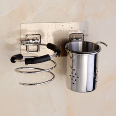 Stainless steel hair dryer stand without drilling hair dryer stand for barbershop wall-mounted hair dryer bracket dropshipping one piece