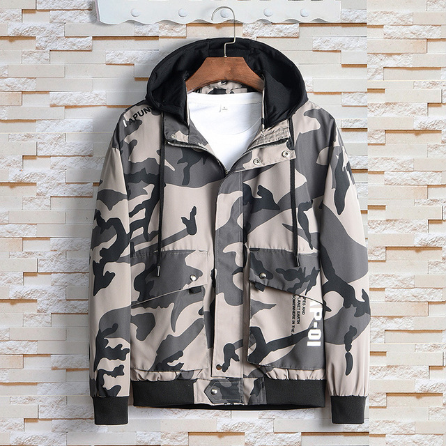 Men’s camouflage slim coat in spring and Autumn