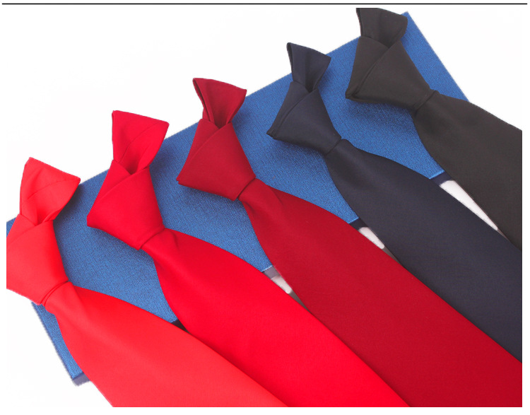 أسلوب بسيط شريط الحرير البوليستر للجنسين ربطة عنق display picture 2