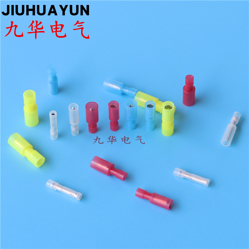 对接端子 尼龙冷压接线端头MPFNY+FRFNY系列子弹头公母对插连接器