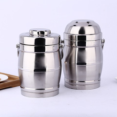 Wholesale stainless steel insulation barrels, double-layer vacuum straight barrels, drum vacuum barrels, large capacity pots