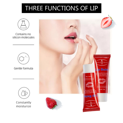 aichun hot selling Southeast Asian fruit essence lip balm lip keratin smoothing dead skin care lip moisturizing