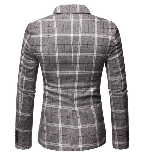 New Plaid casual suit in autumn and winter