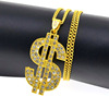 Small accessory hip-hop style, pendant suitable for men and women, necklace, European style, diamond encrusted