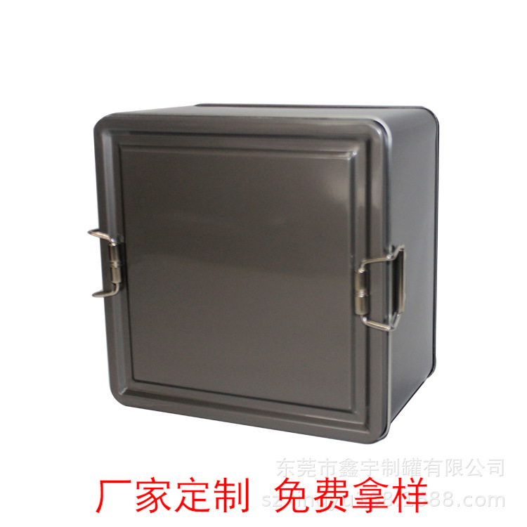 Caja de hierro cuadrada de té caja de hierro