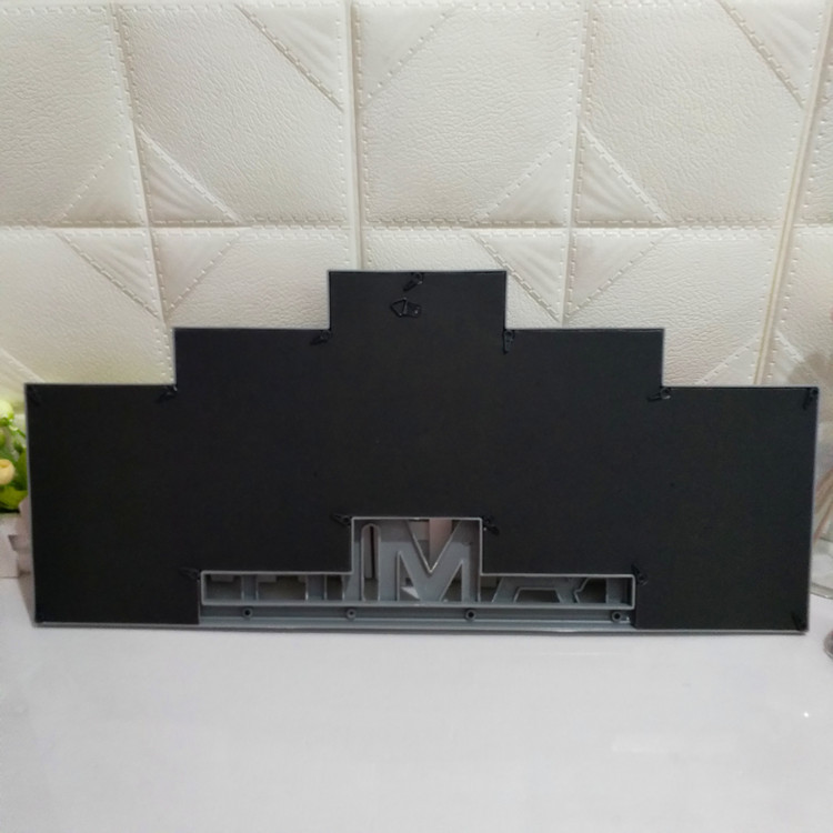 Combinación de la familia de una sola pieza marco de fotos de plástico Gris serie apenado cafetería tienda de personalidad de la pared de la foto de exportación de comercio exterior
