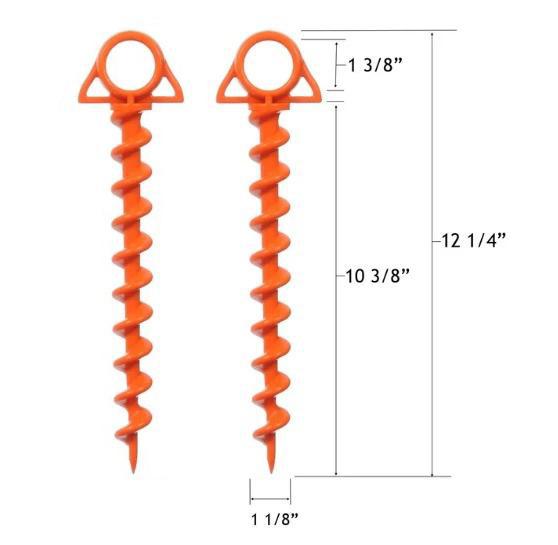 Plastic Horn Spiral Nail 2