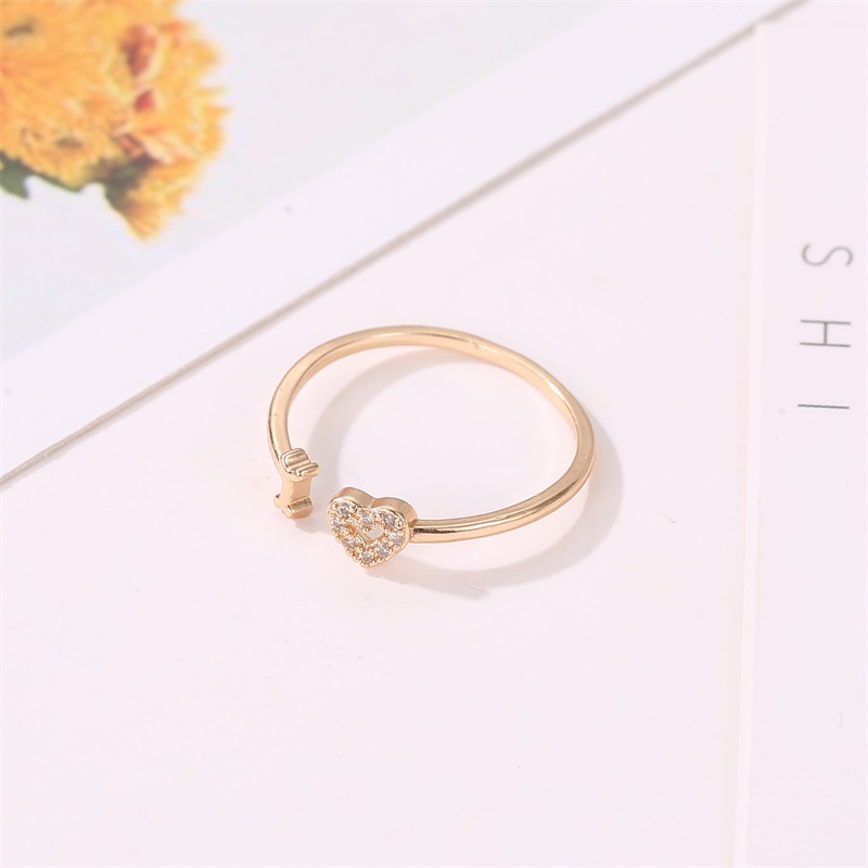 New Ring Fashion Letter Jewelry Personalized Love Women's Single Ring Trend Love Opening Couple Ring display picture 5