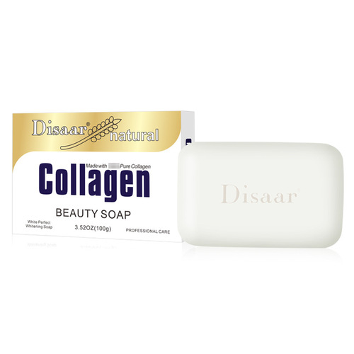 Disaar Cross-border Collagen Handmade Soap Cleansing Facial Soap Brighten Shrink Pores Essential Oil Soap Wholesale Soap